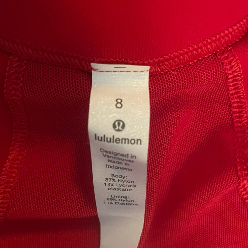 Lululemon zip up lightweight jacket size 8